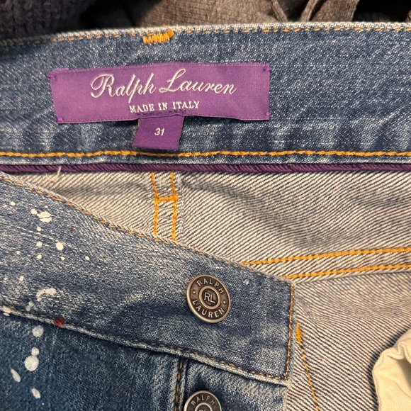 Ralph Lauren Purple Label Paint Splatter Boyfriend Jeans - Picture 4 of 7